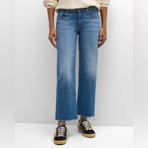 NWT MOTHER MID RISE RAMBLER ZIP ANKLE FRAY